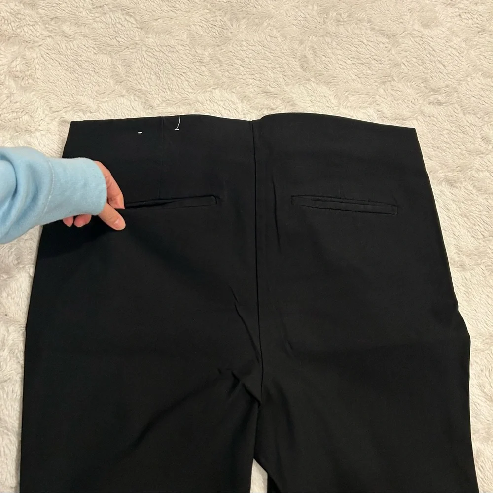 Chico's - Pull Ons - Black High Rise Cropped Ankle Pants 3R/16R - Picture 3 of 11